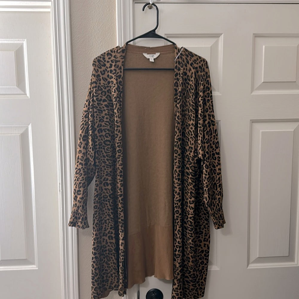 Terra & Sky Leopard Cardigan (3X)